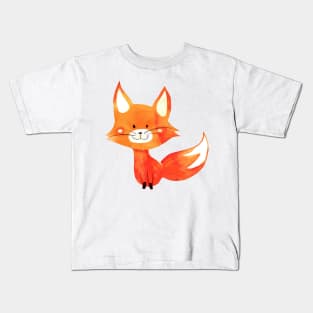 Fox body Watercolor Kids T-Shirt